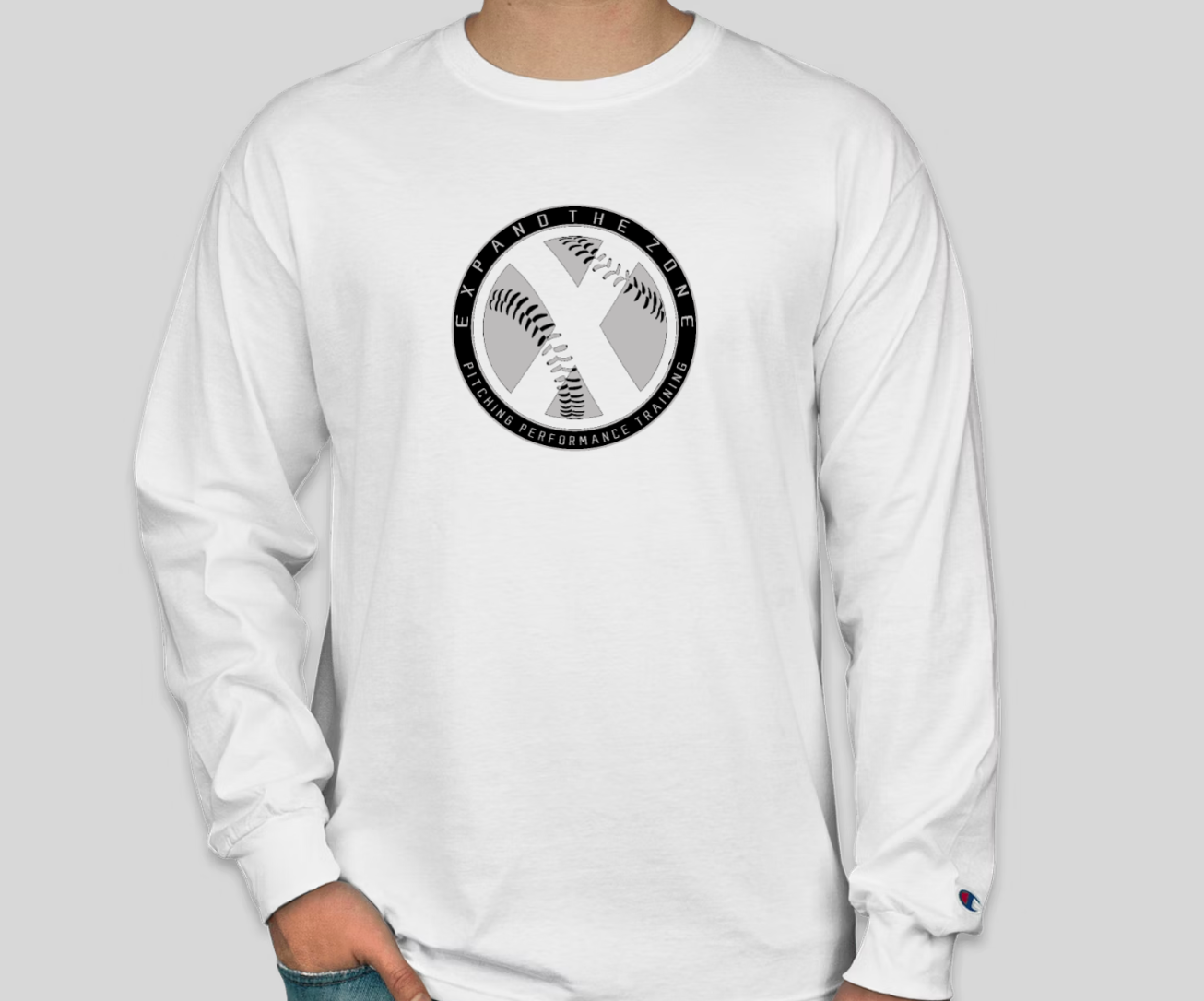 Expand the Zone Long Sleeve Bullpen Tee White